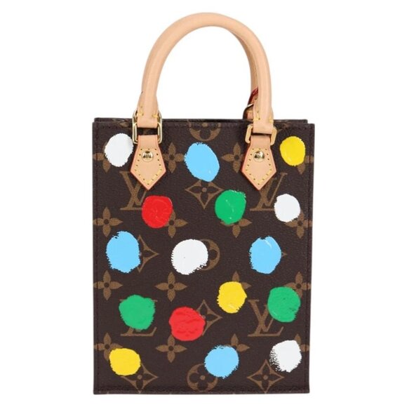 LOUIS VUITTON Monogram Yayoi Kusama Petit Sac Plat Bag 2way M81867 Auth 128264SM - Picture 3 of 15